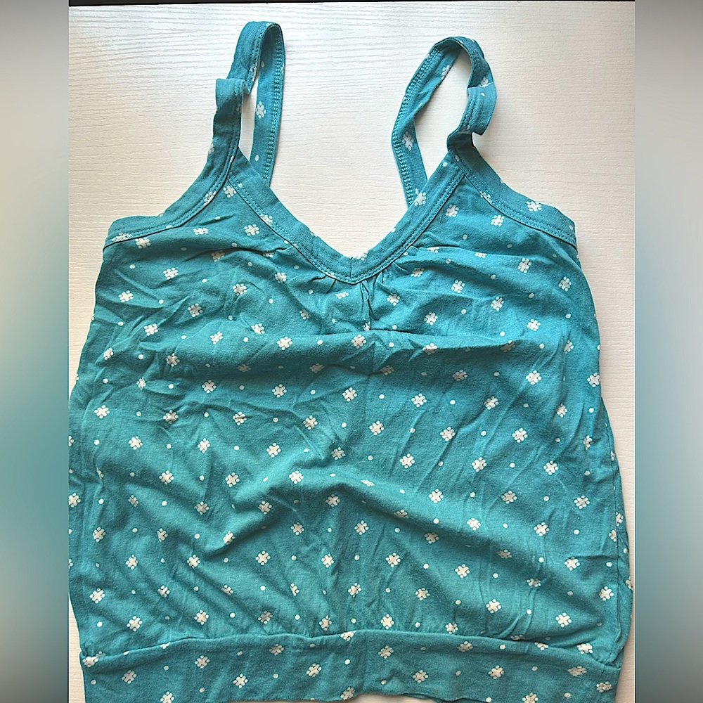 EUC y2k one blue Old Navy 60% cotton blend camisoles tank size XS
